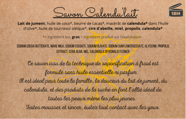 Savon Calendu’lait - calendulait 2