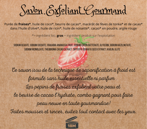 Savon exfoliant gourmand - exfoliant 2